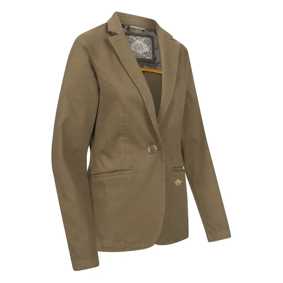 Marie Ladies Denim Stretch Jacket - Dark Olive by Blaser