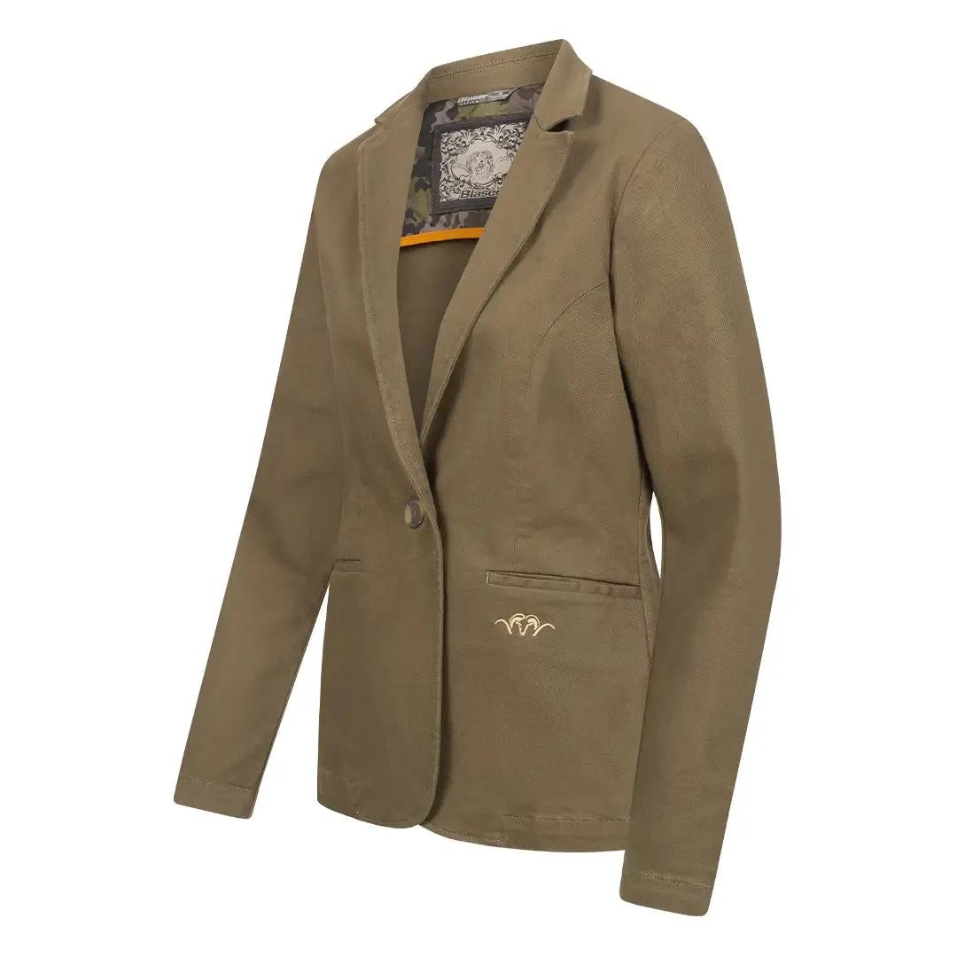 Marie Ladies Denim Stretch Jacket - Dark Olive by Blaser