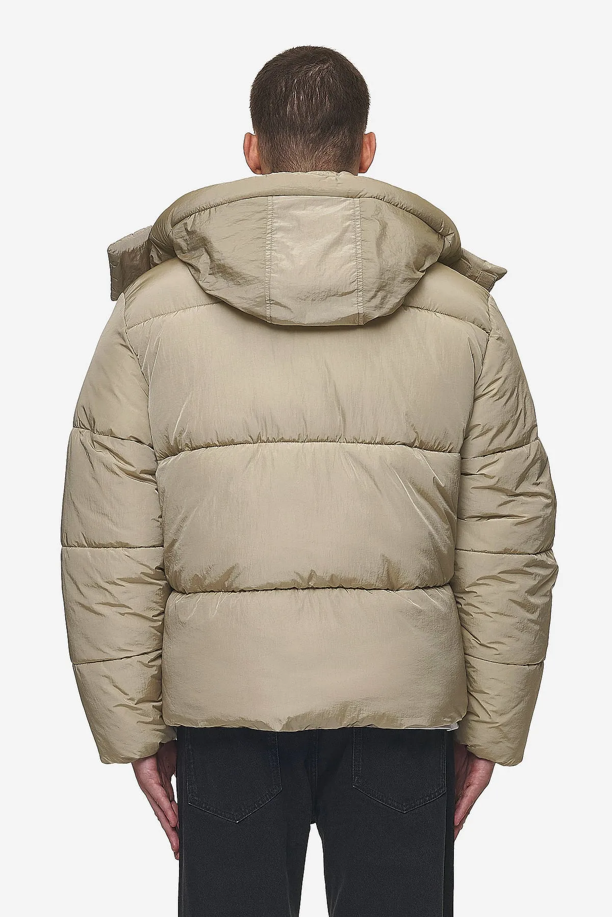 Marten Crushed Puffer Jacket Beige