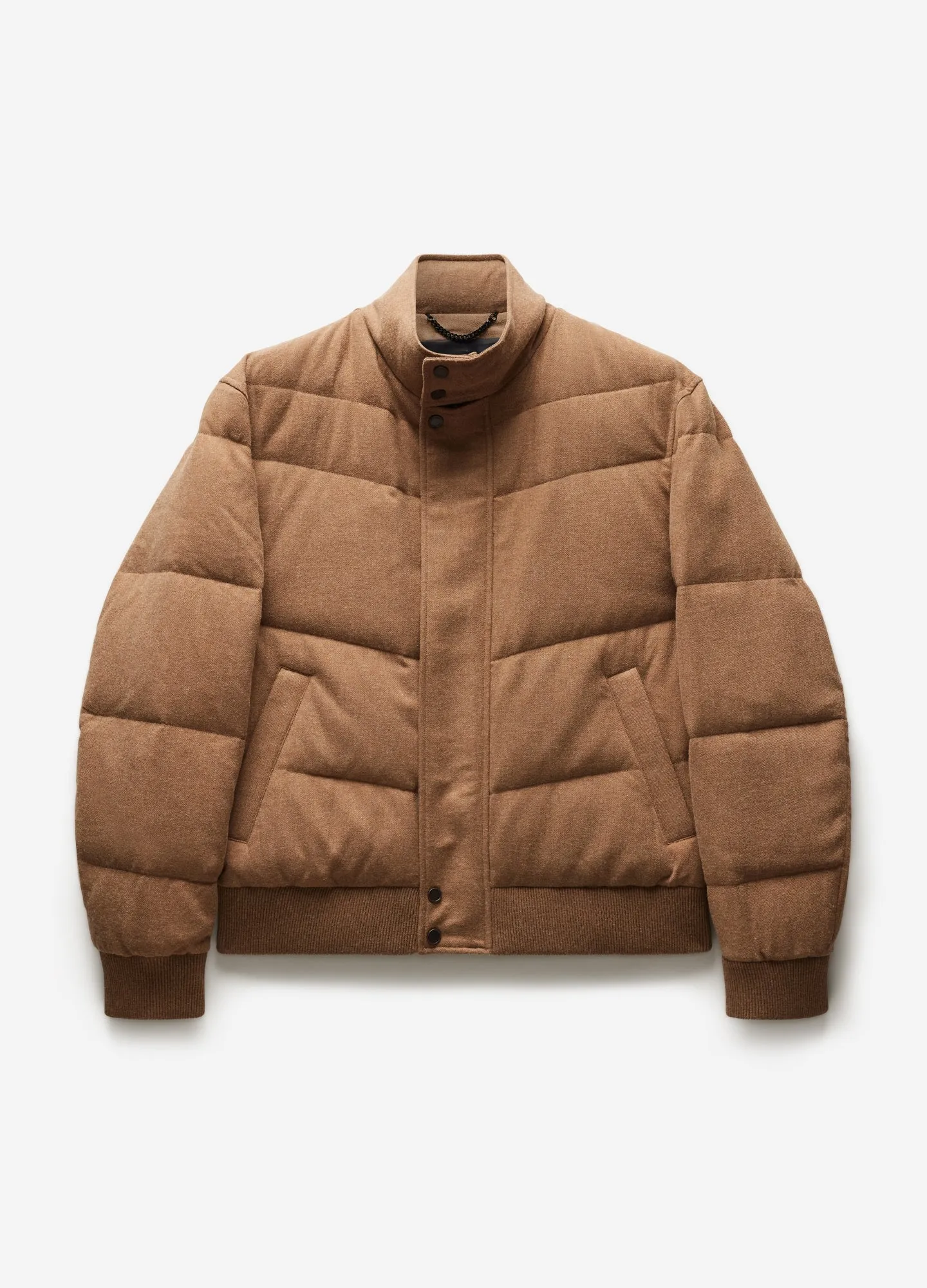 Melton Puffer Down Jacket Camel