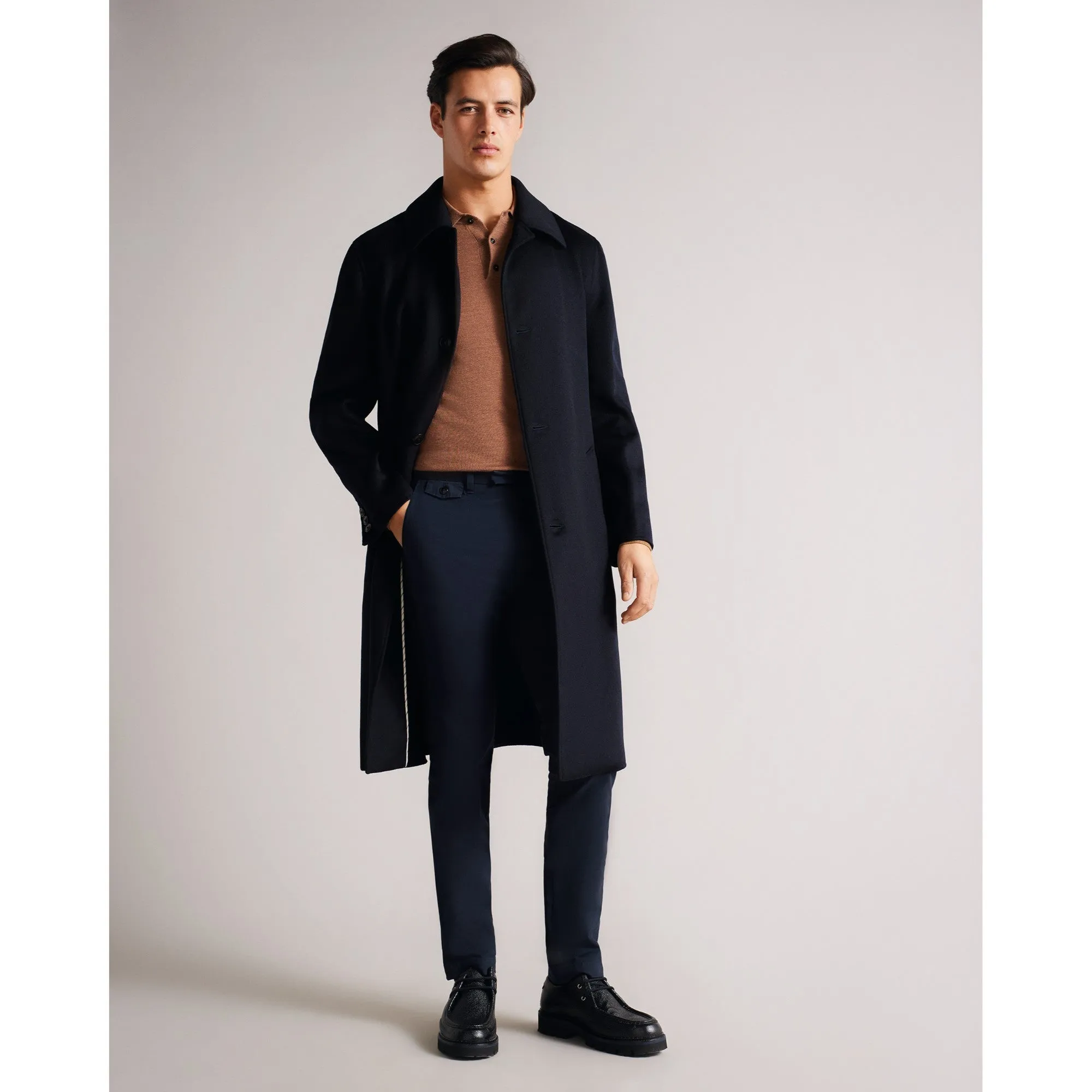 Men Mmo-Powpow-Wool Carcoat - Navy