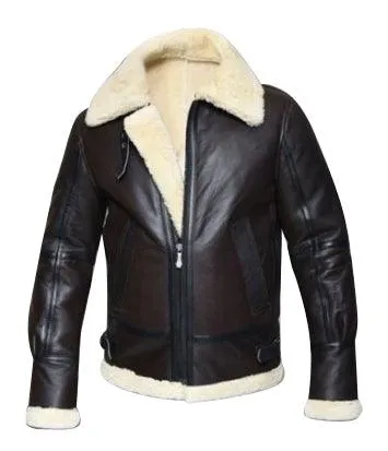 Men's B3 WWII Pilot Shearling Sheepskin Jacket