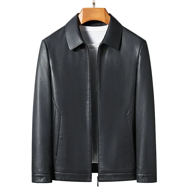 Men's New Premium Natural Sheep Leather Jacket