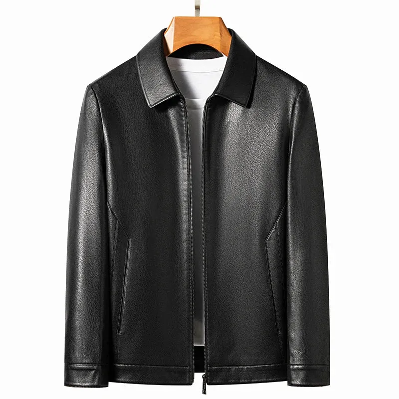 Men's New Premium Natural Sheep Leather Jacket