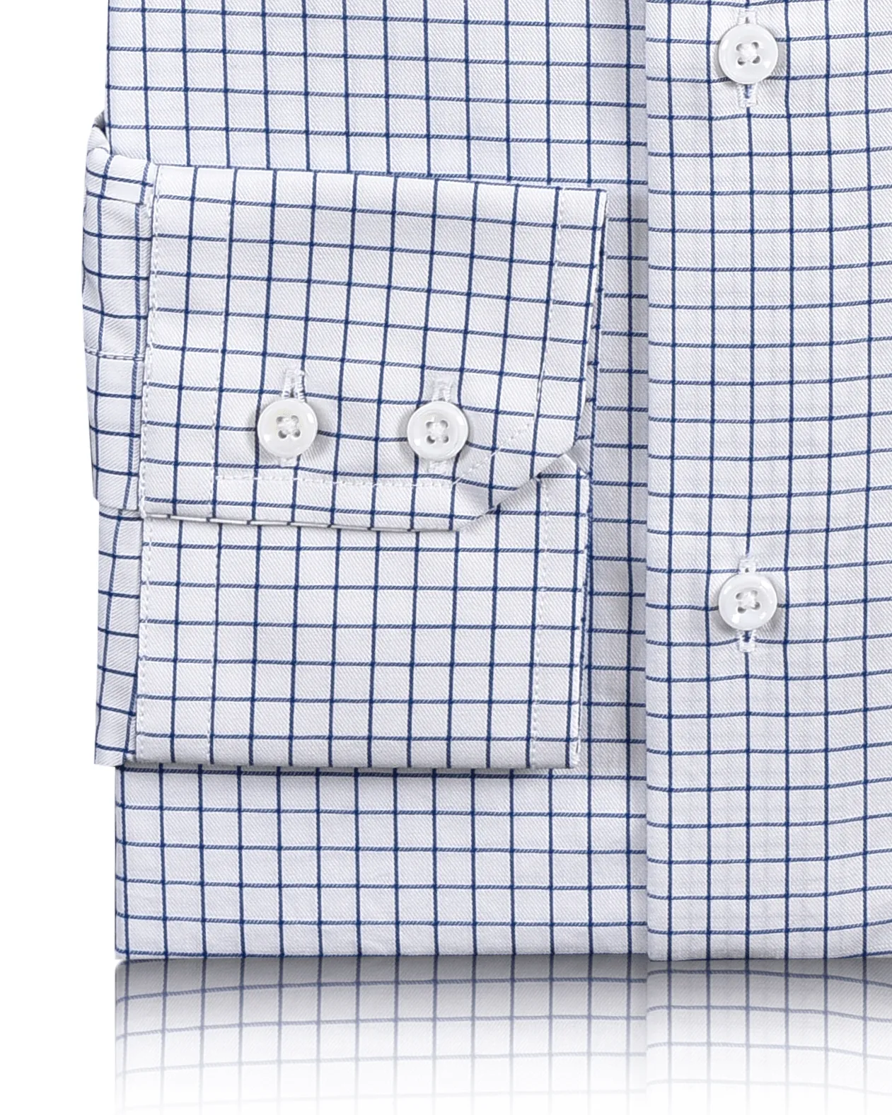 Monti Blue Graph Twill Checks Shirt