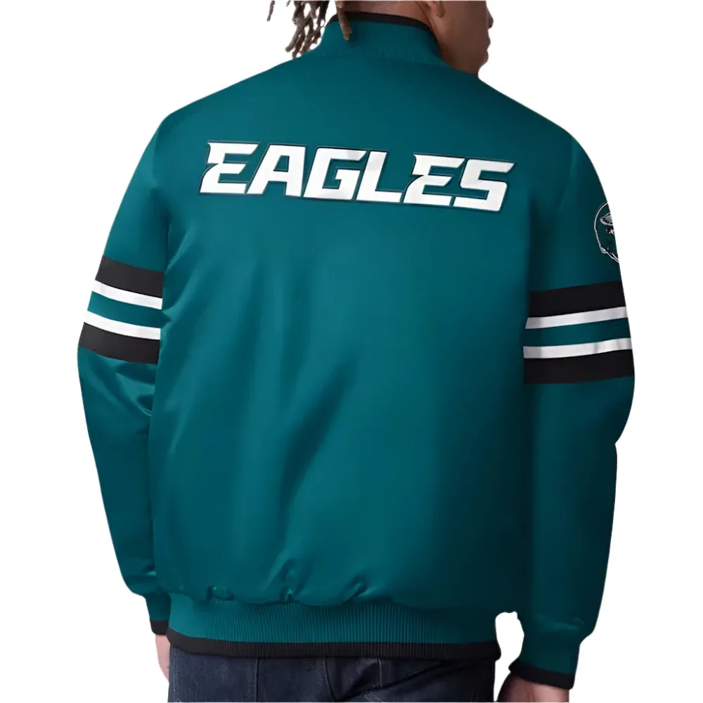 NFL Scout I Philadelphia Eagles Satin Jacket Men and Women