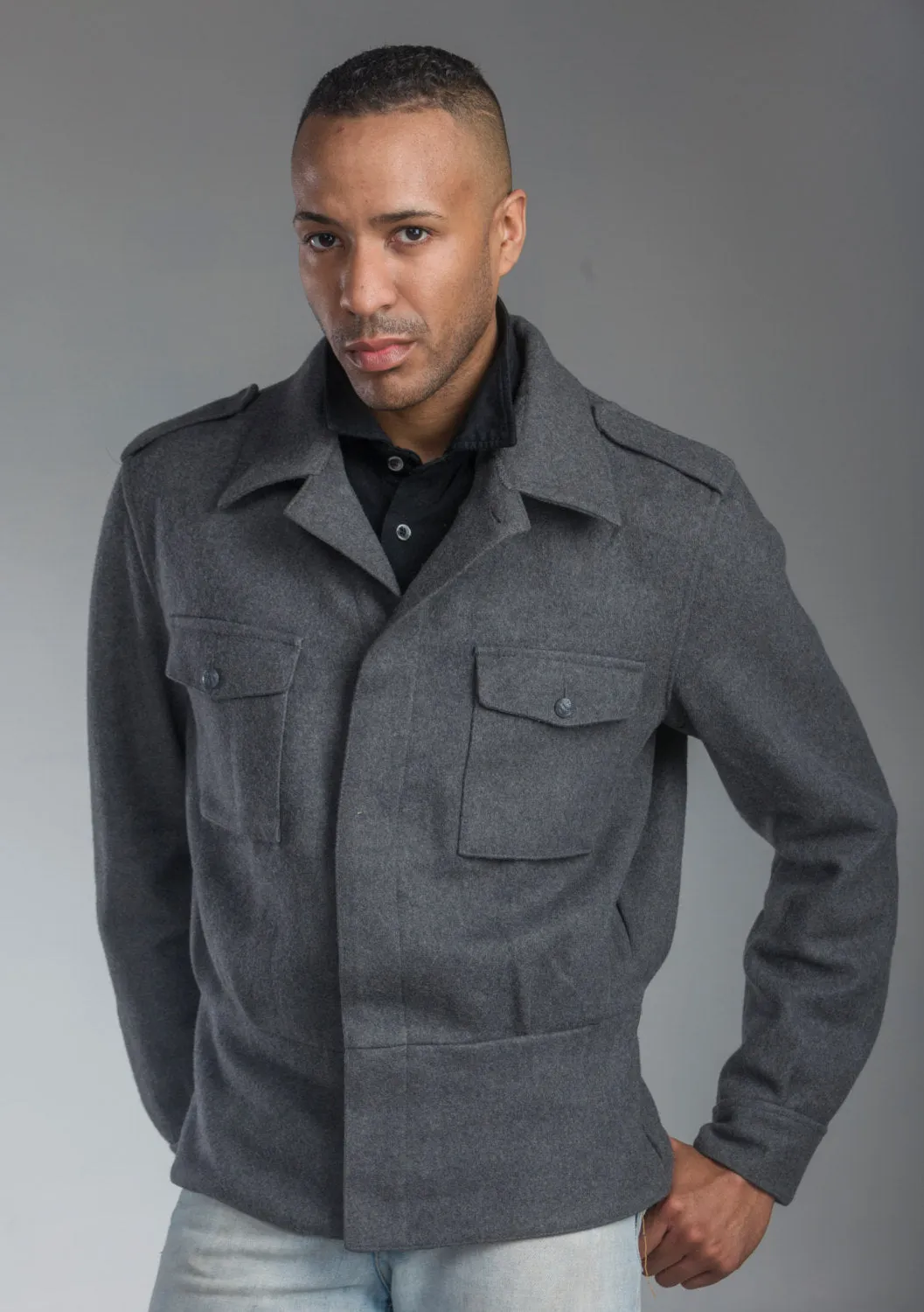 Nordic Army Gray M65 Wool Jacket