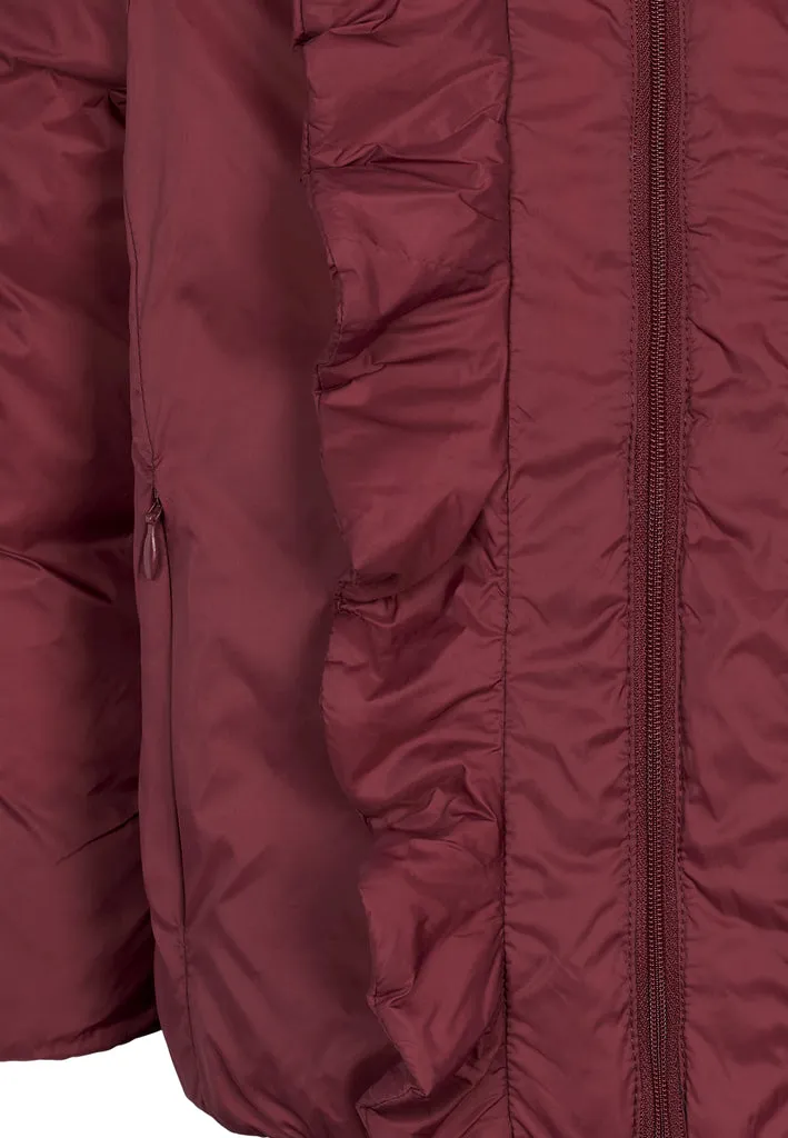 Ordelina Jacket, Puffer Jacket - Deep Ruby