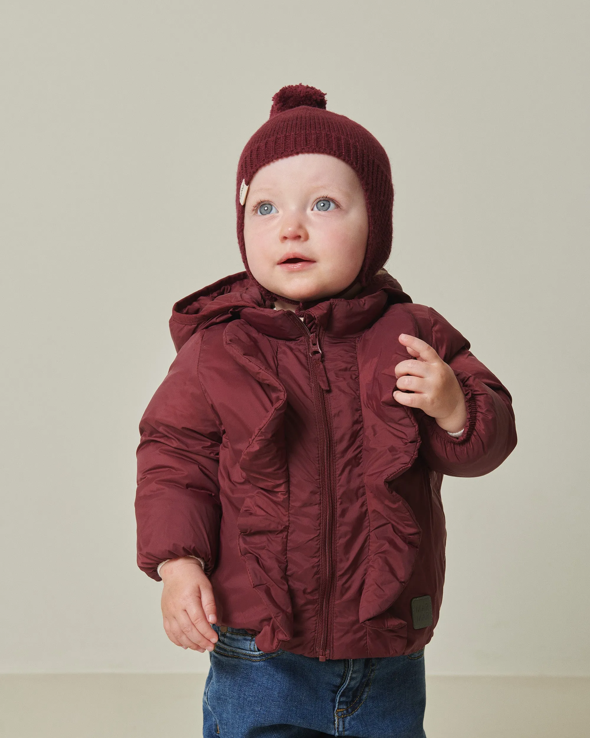 Ordelina Jacket, Puffer Jacket - Deep Ruby