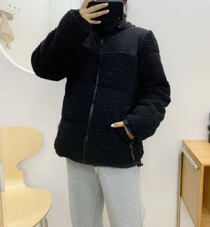 Oversized Bomber High Pile Sherpa Puffer Winter Padded Jacket