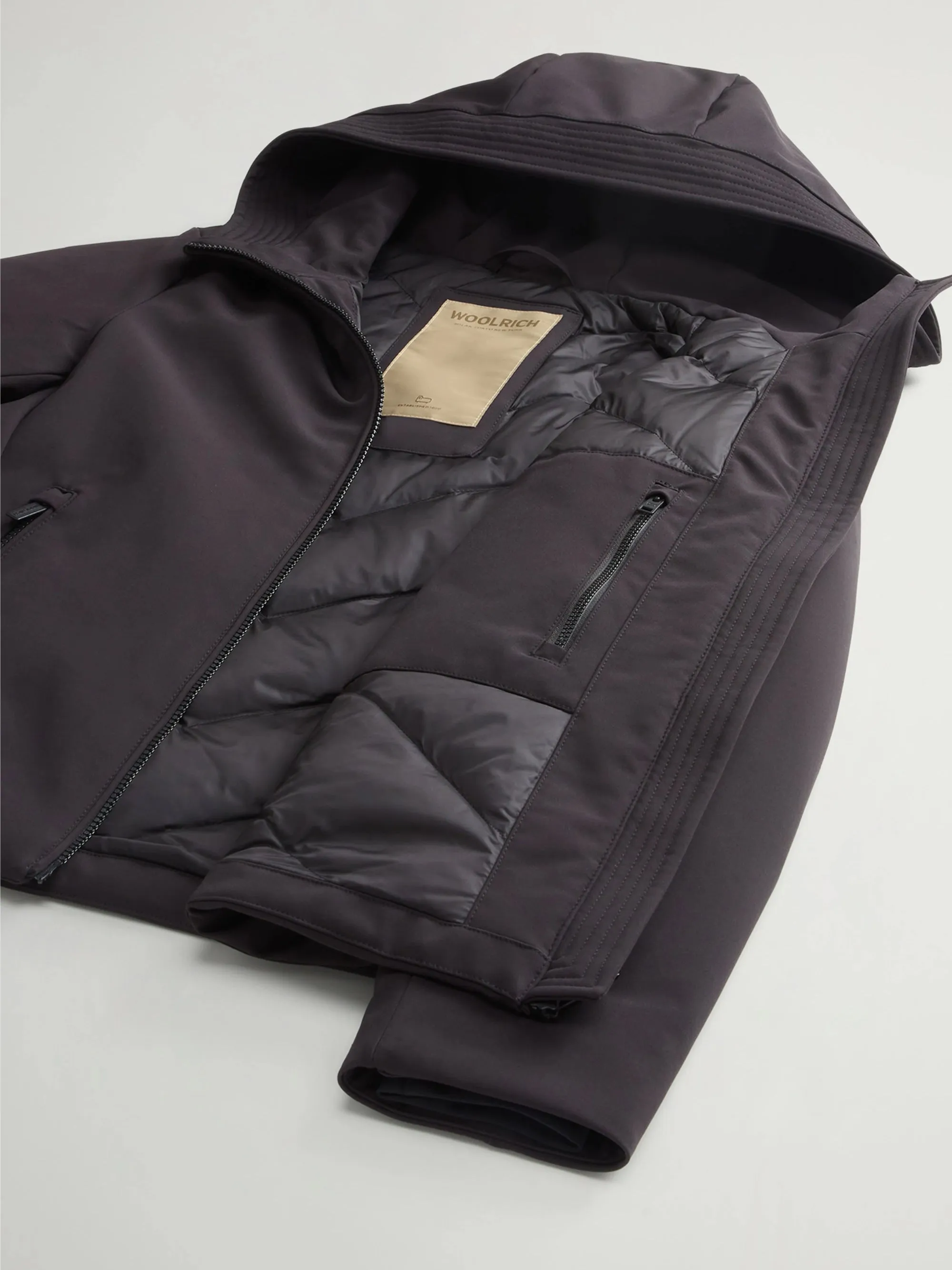 Parka Corto Antivento Nero