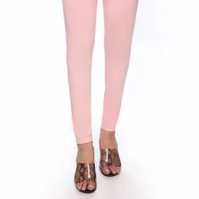 Peach Color Plain Jersey Tights PN2060