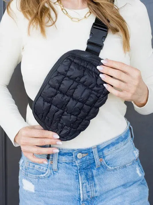 Perfectly Quilted Sling Belt Bag