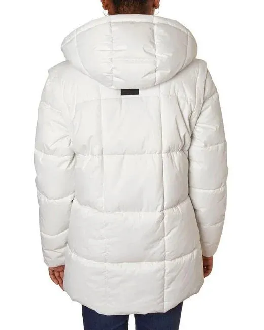 Polytwill Oversized Quilted White