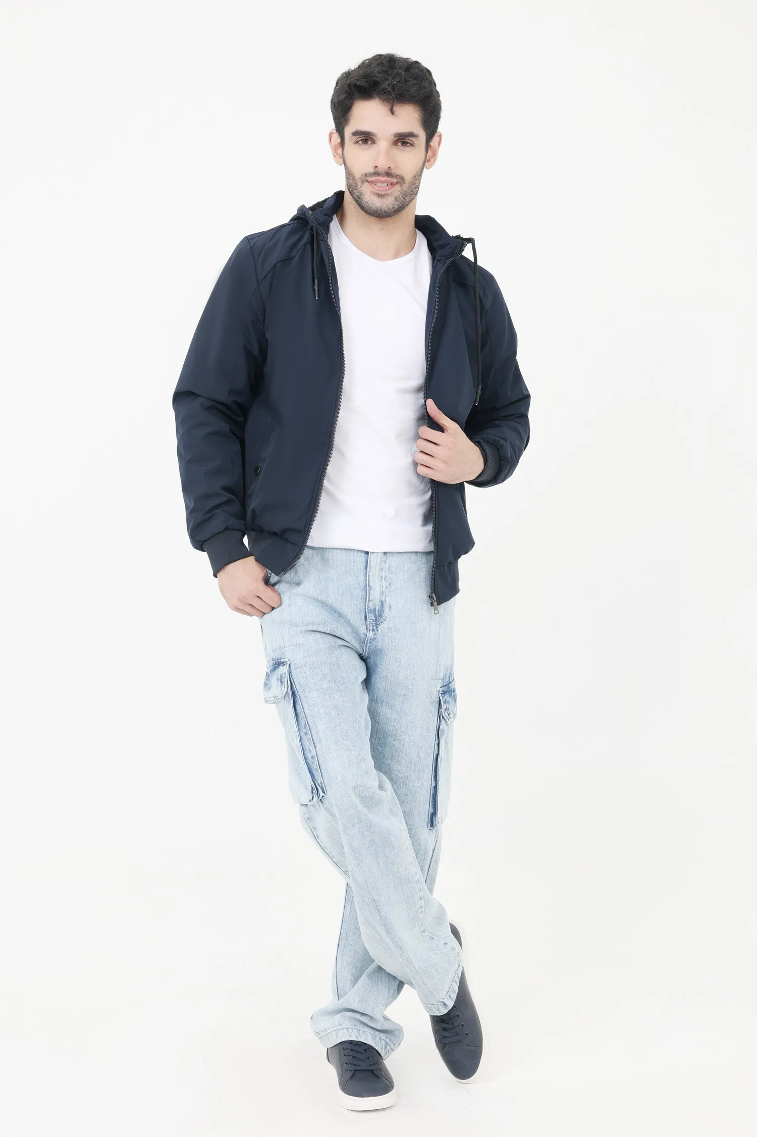 PUFFER JACKET-NAVY