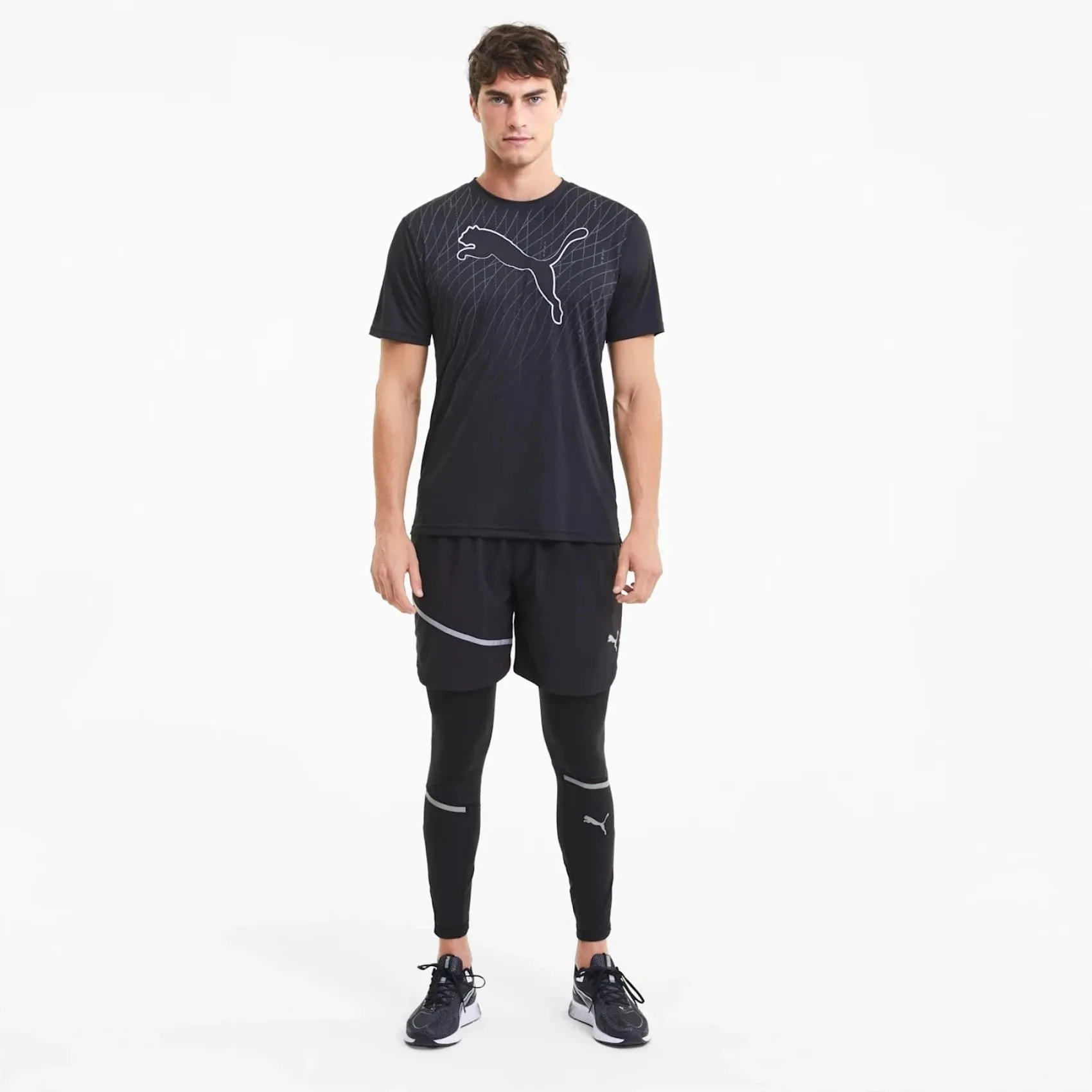 Puma Men Lite Long Reflective Tec dryCELL Running Tights