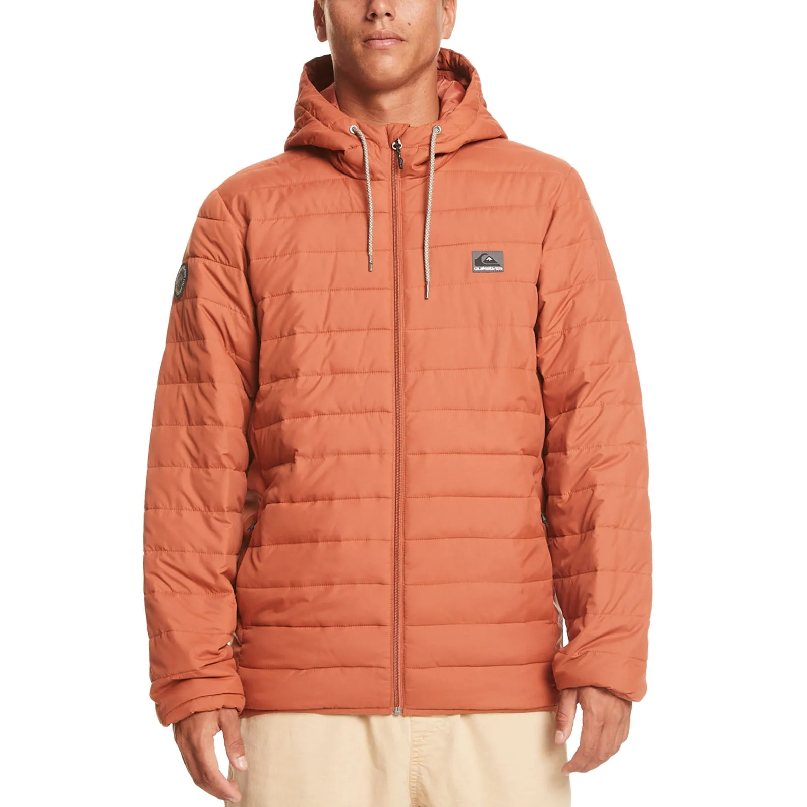 Quiksilver Mens Scaley Hooded Puffer Jacket