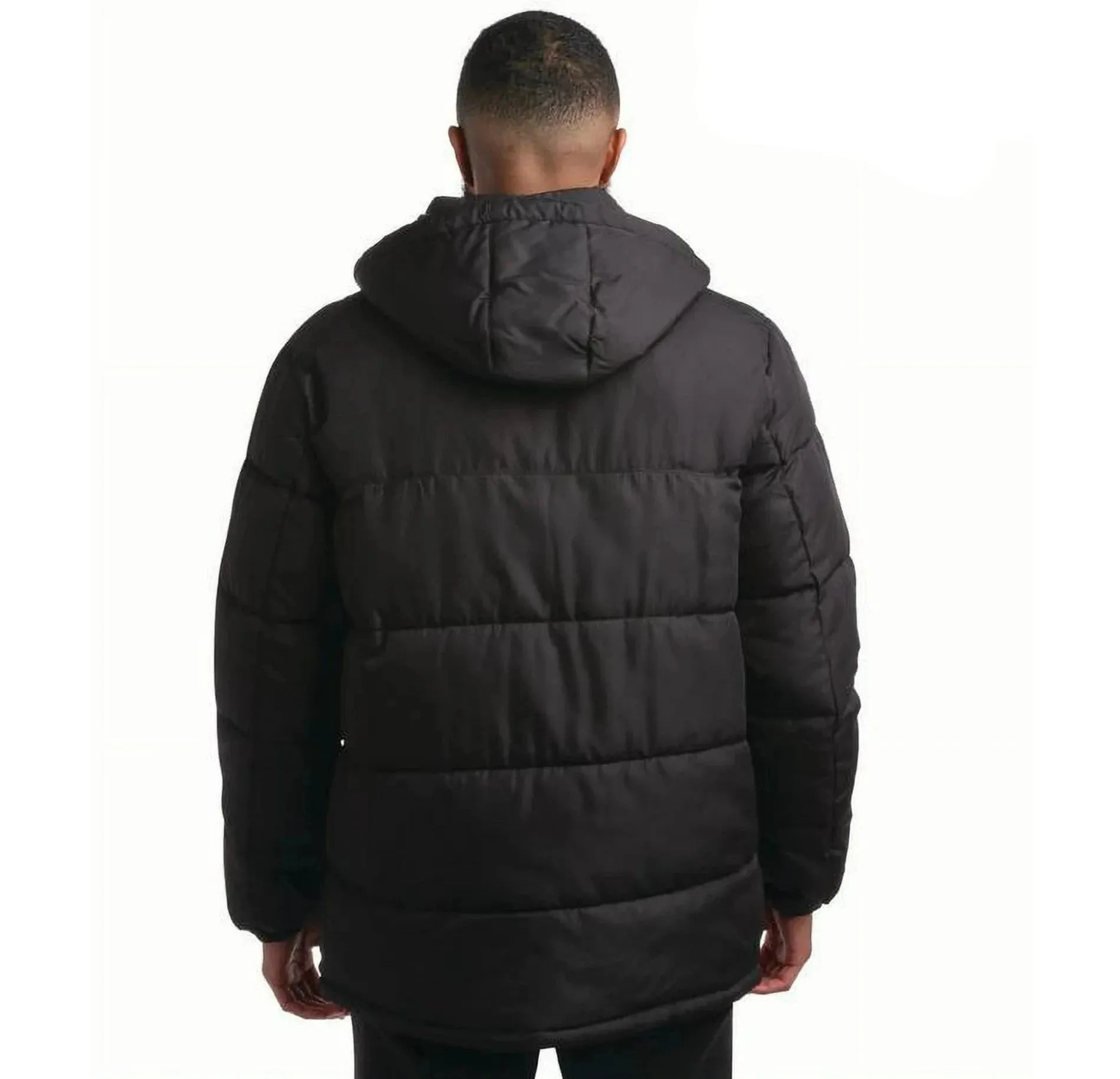 Quilted Blocked Heavy Puffer Black