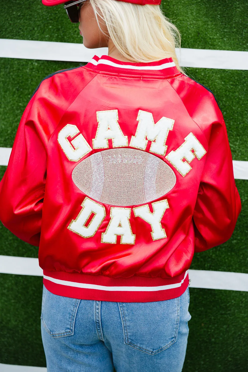 RED ZONE GAME DAY VARSITY JACKET