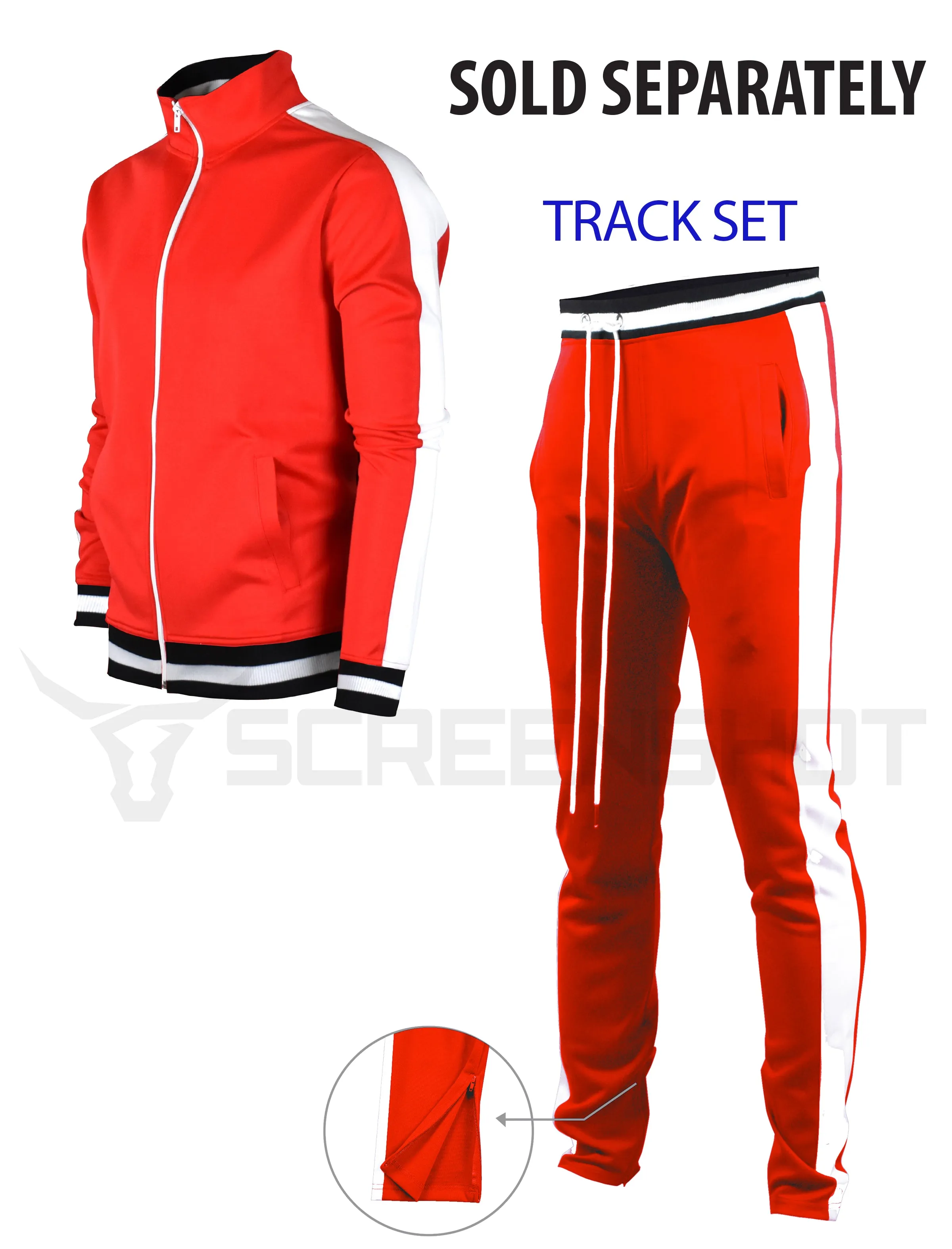 S51700-BASIC TRACK JACKET-RED