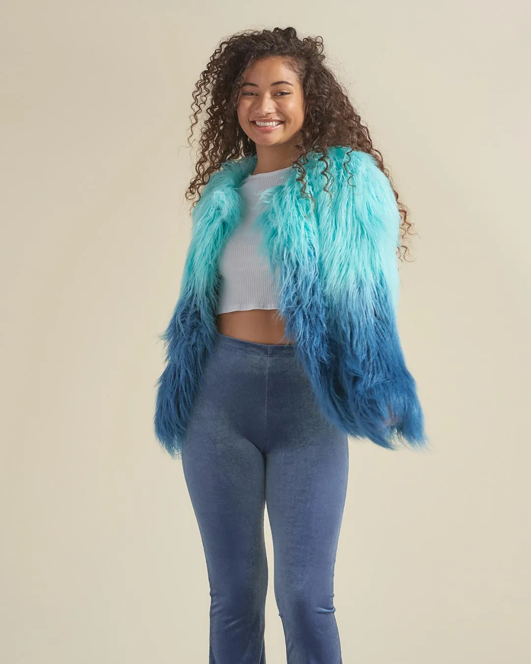 Sea Alpaca Faux Fur Bomber Jacket | Women's