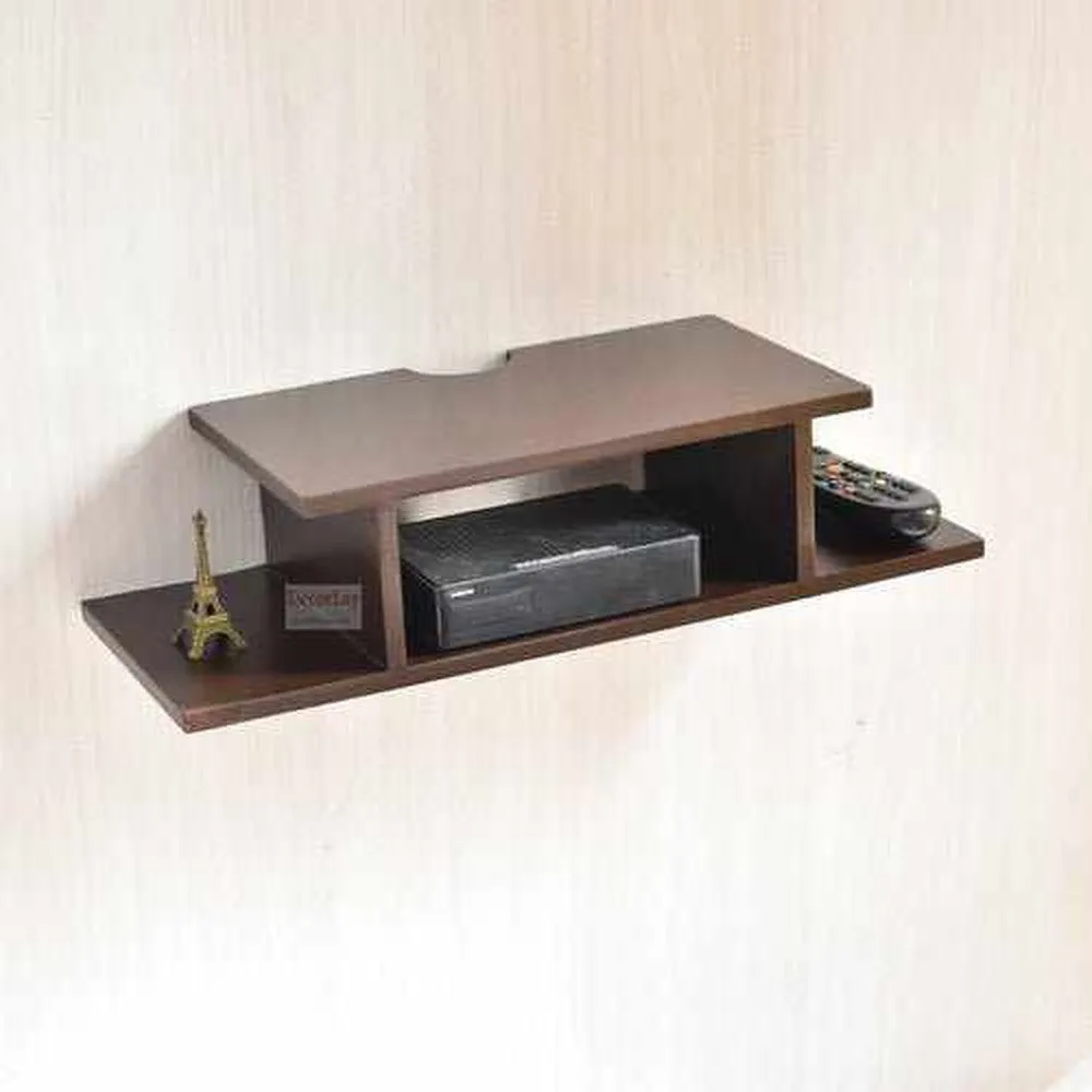 Set Top Box Holder Stand Wall Mounted Floating Shelf  24 x 8 x 4.5 inches