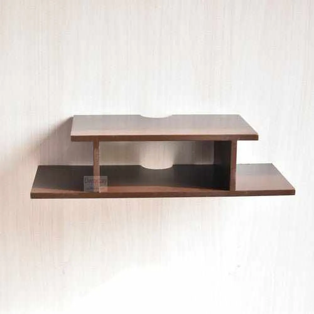 Set Top Box Holder Stand Wall Mounted Floating Shelf  24 x 8 x 4.5 inches