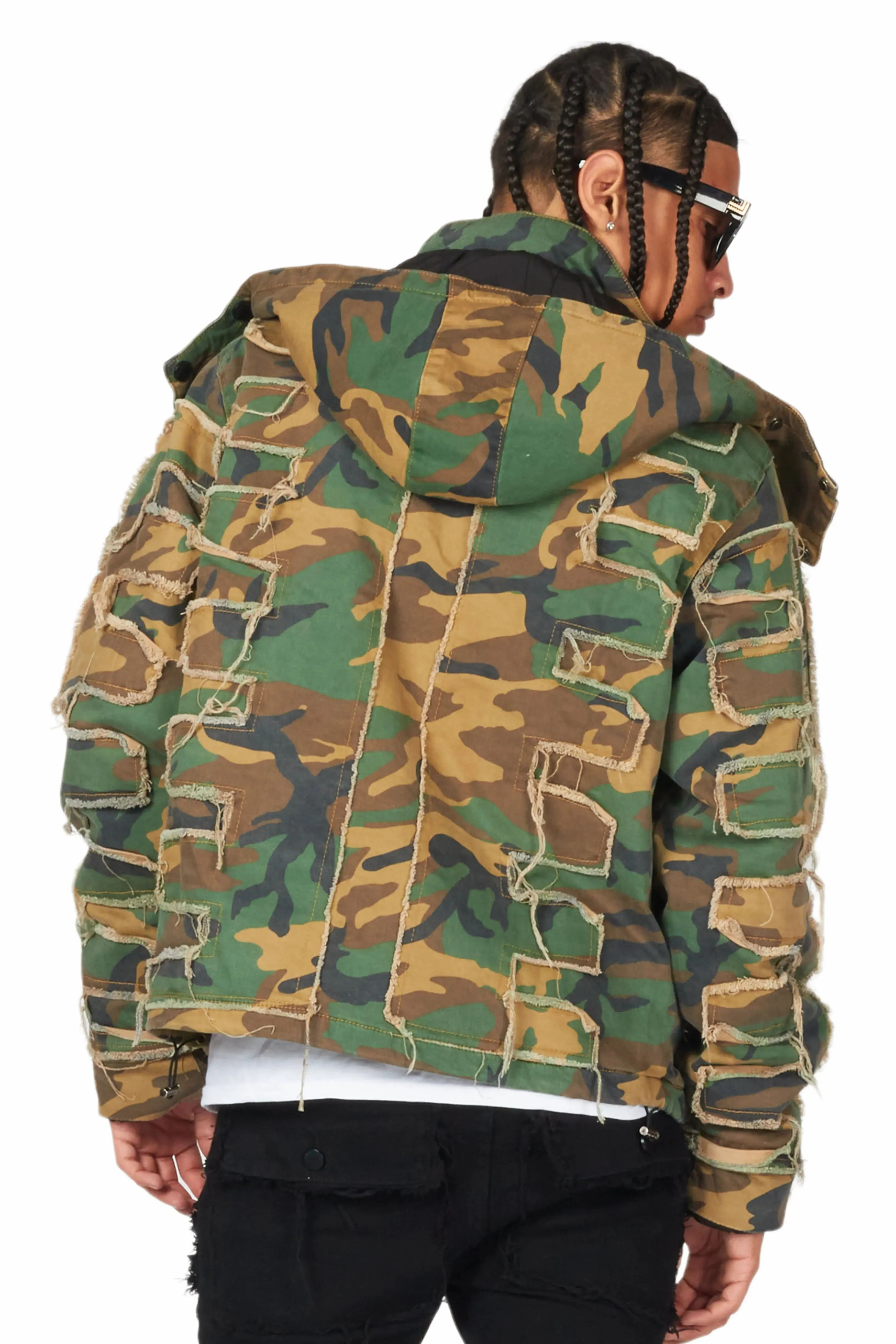 Shake Faded Camo Puffer Jacket