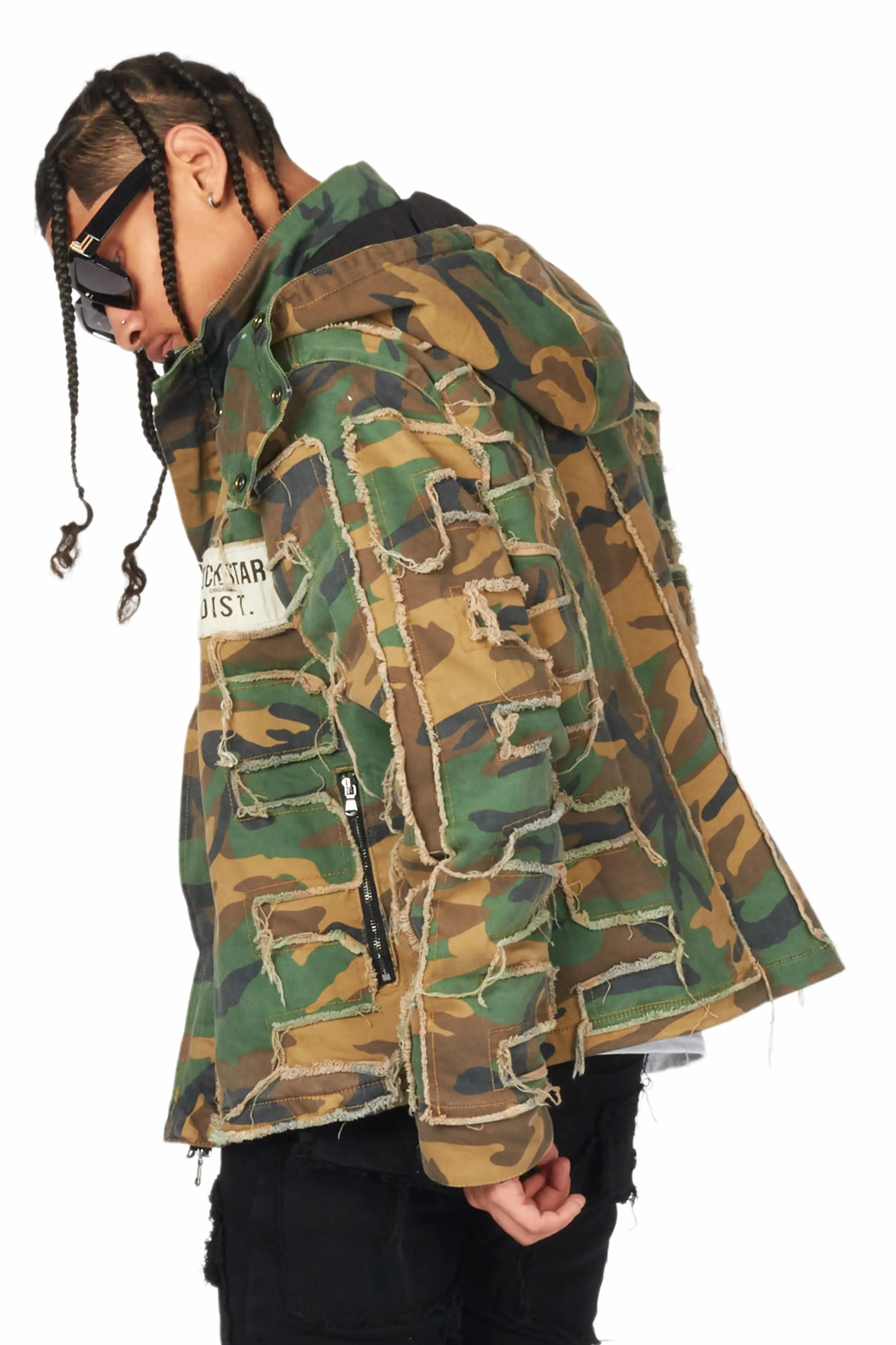 Shake Faded Camo Puffer Jacket