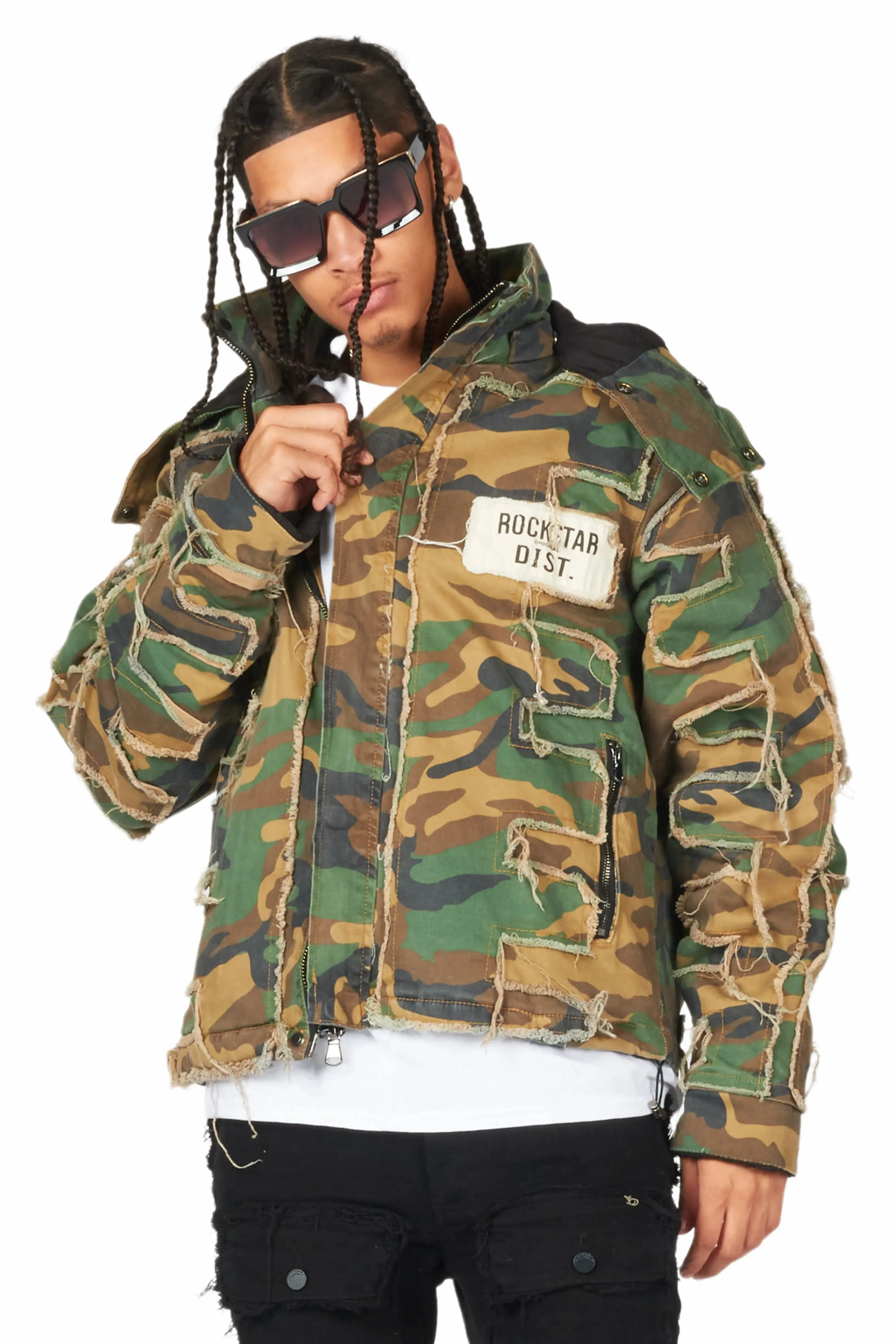 Shake Faded Camo Puffer Jacket