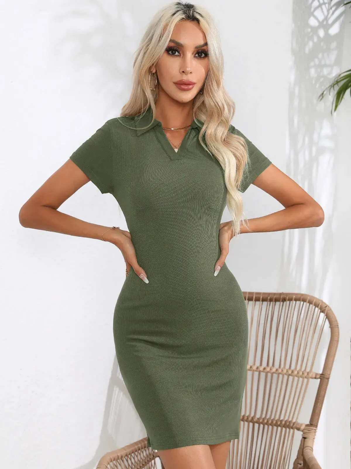 Short Sleeve Bodycon Dress