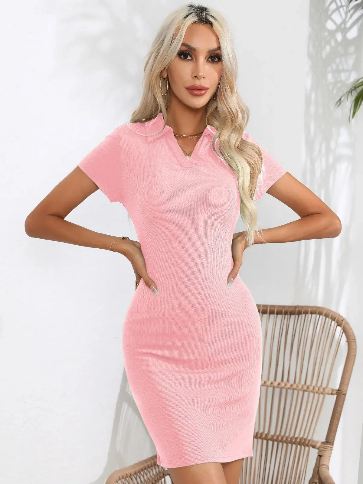 Short Sleeve Bodycon Dress