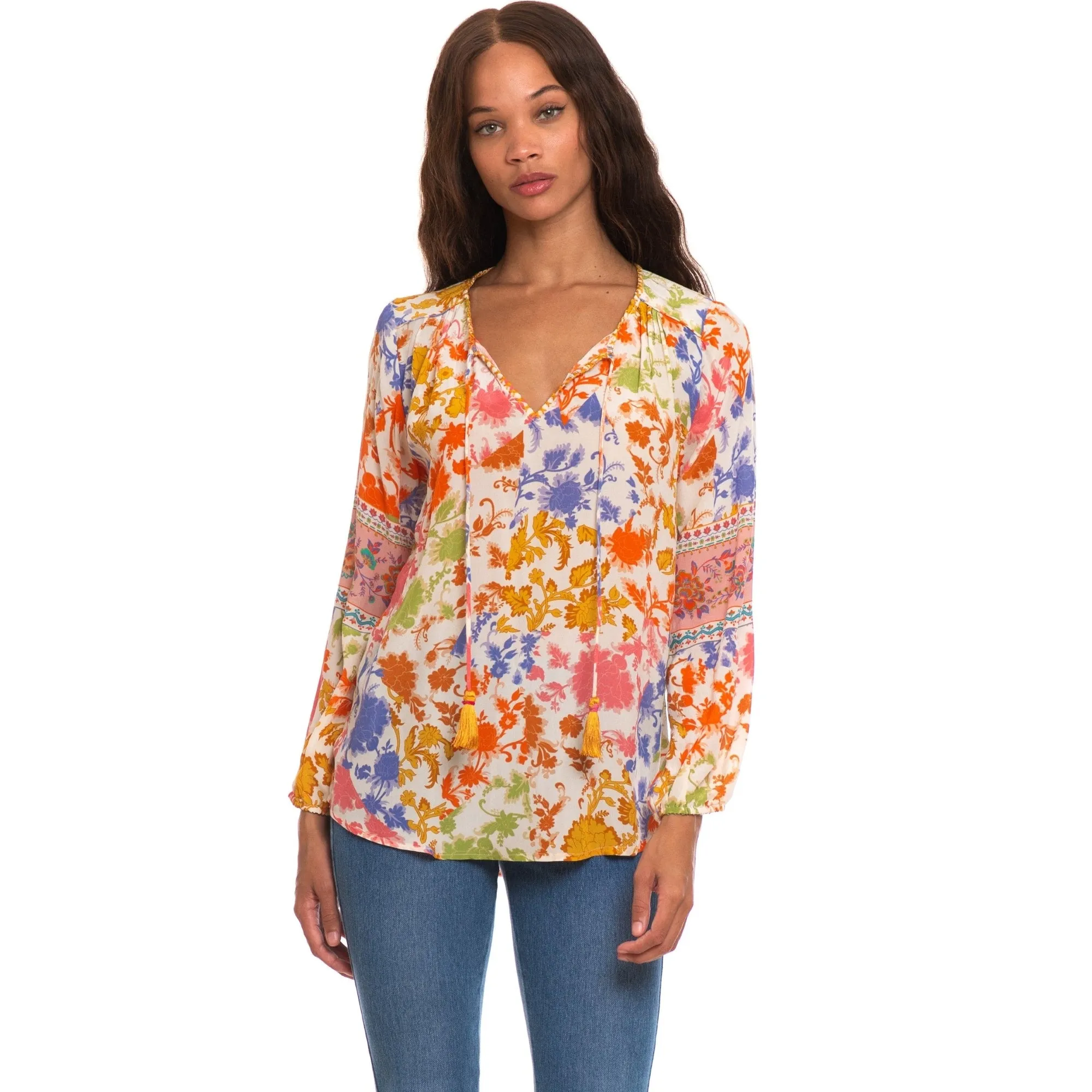 Silk Janessa Hibiscus Top