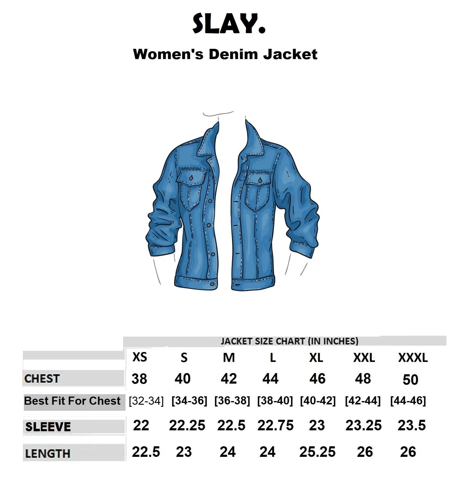 SLAY. Women's Embroidered Ombre Effect Ripped Denim Jacket