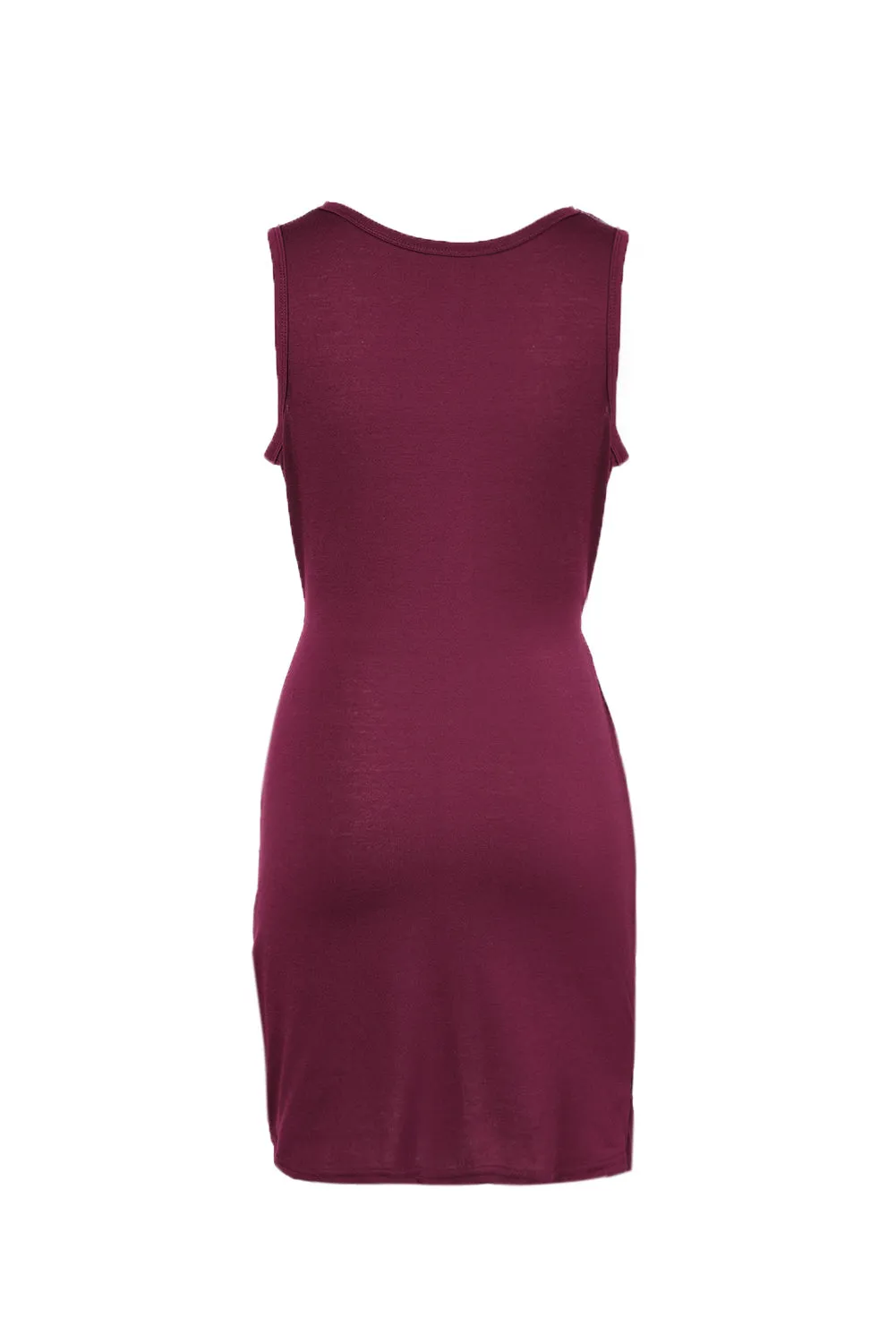 Solid Color Ruched Cut Out Waist Bodycon Dress