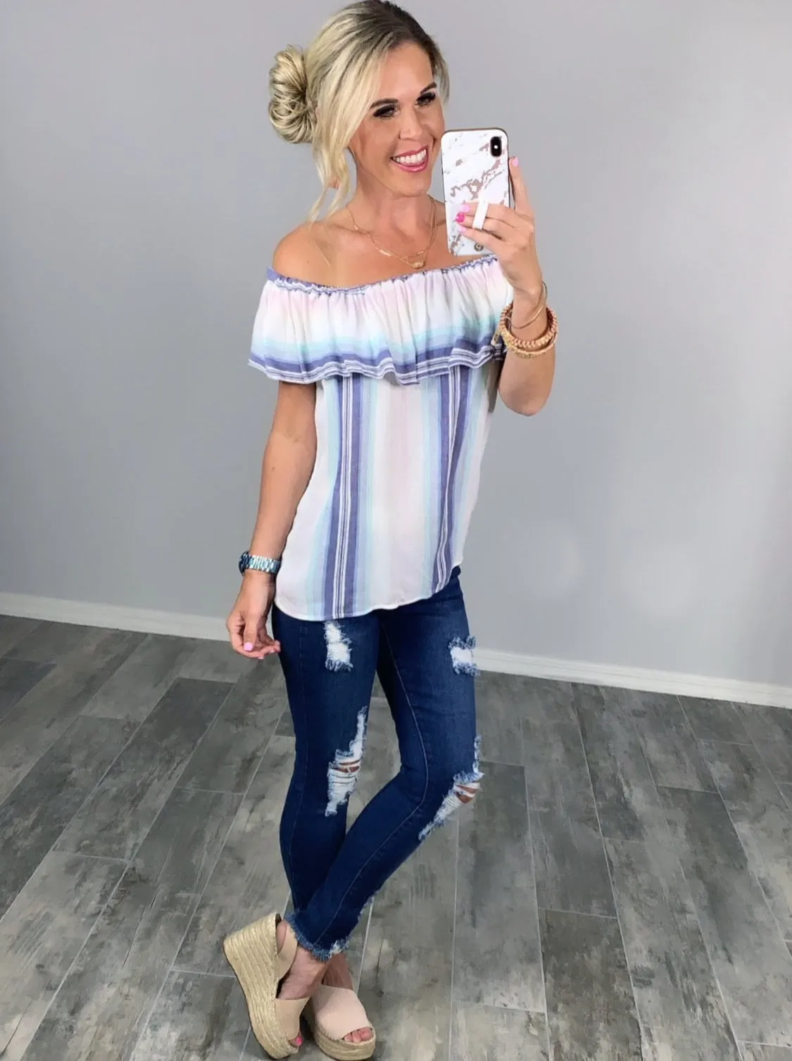 Southern Memories Striped Top