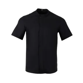 Southside Harlem Short Sleeve Chef Jacket Black Size M - BA115-M