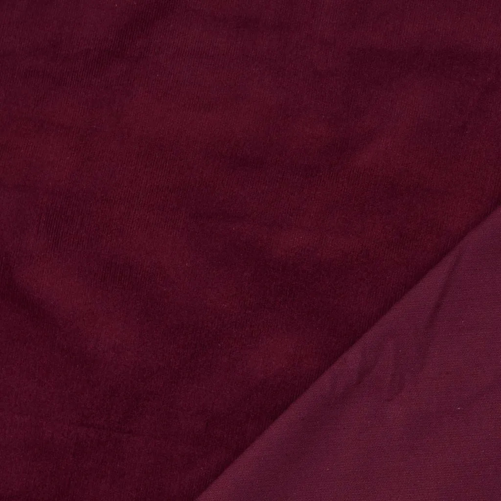 Stretch Cotton Needlecord - Burgundy