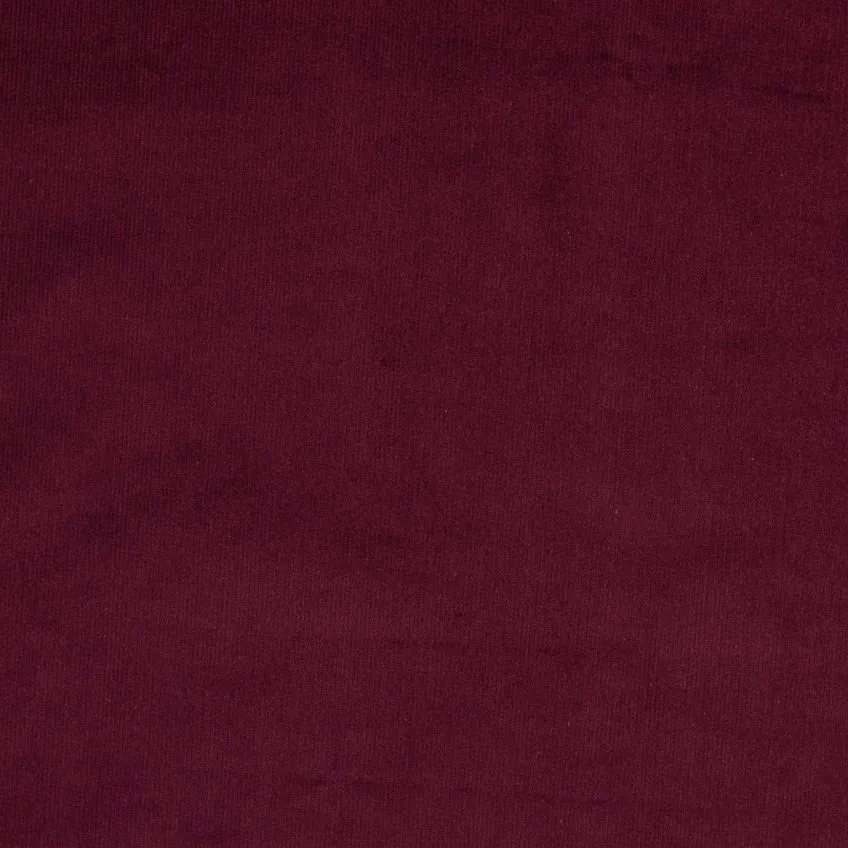 Stretch Cotton Needlecord - Burgundy