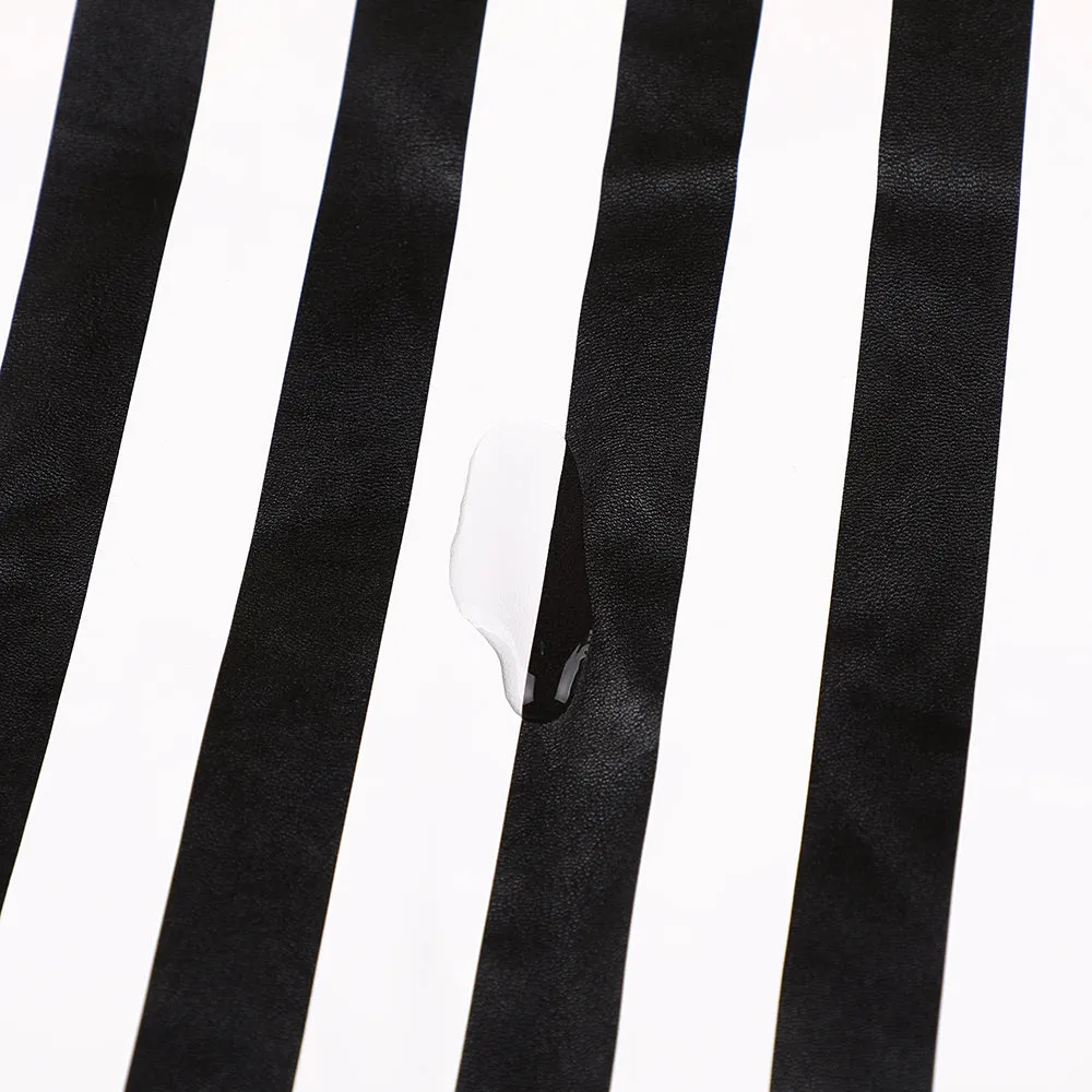 STRIPE LOGO PADDING JUMPER WHITE BLACK