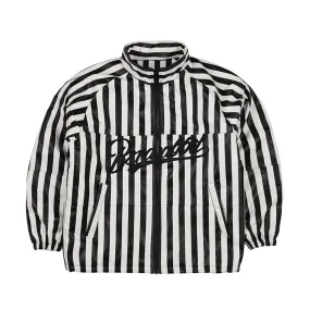 STRIPE LOGO PADDING JUMPER WHITE BLACK