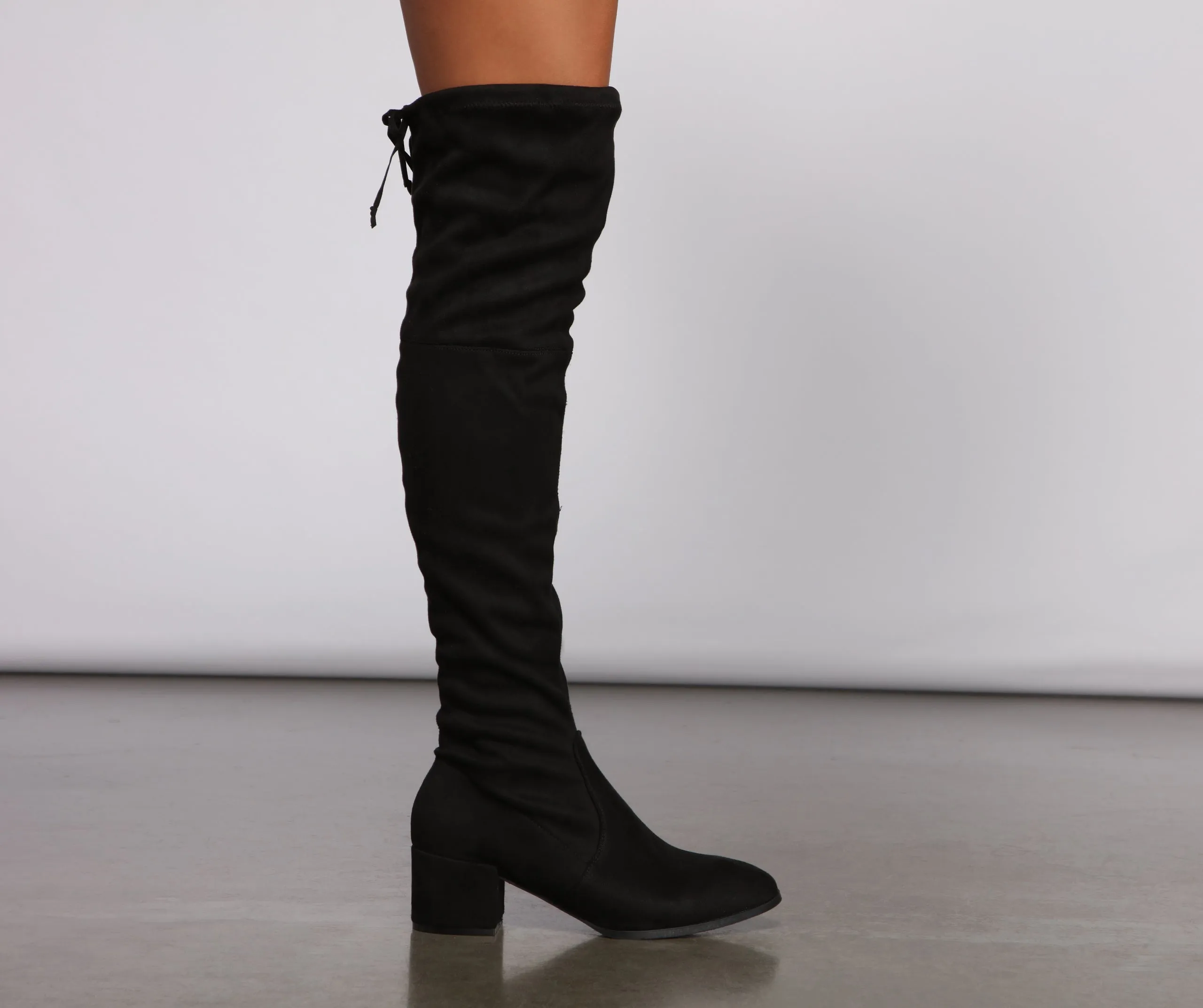 Stylish Must-Have Over The Knee Block Heel Boots