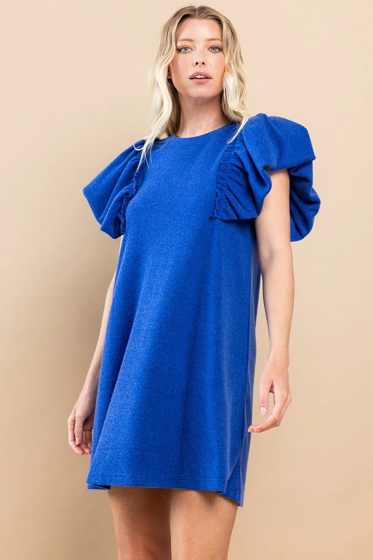 TCEC Royal Blue Sweater Knit Dress