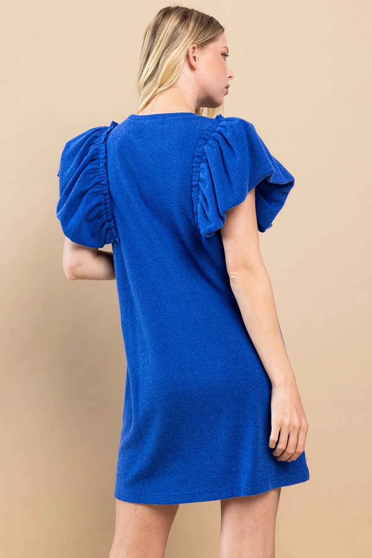 TCEC Royal Blue Sweater Knit Dress