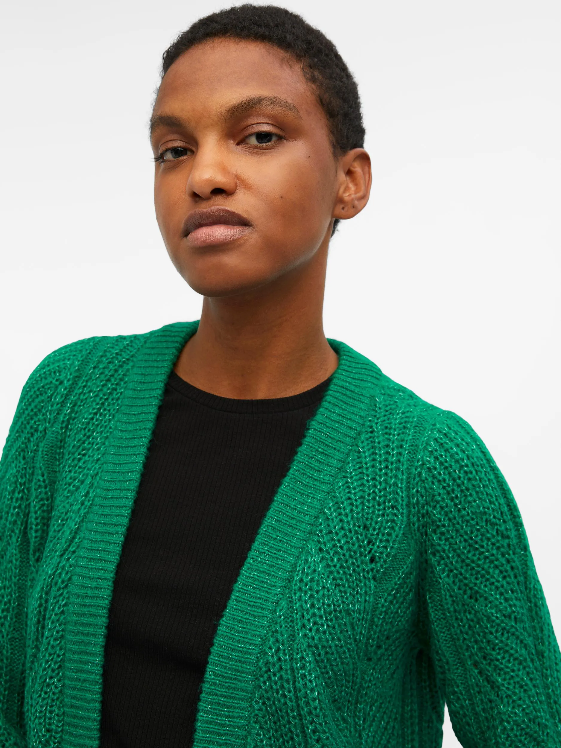 THELMA OPEN KNIT CARDIGAN (LUSH MEADOW)