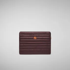 Unisex pc case Vesta in burgundy black