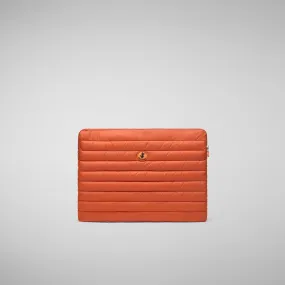 Unisex pc case Vesta in ginger orange