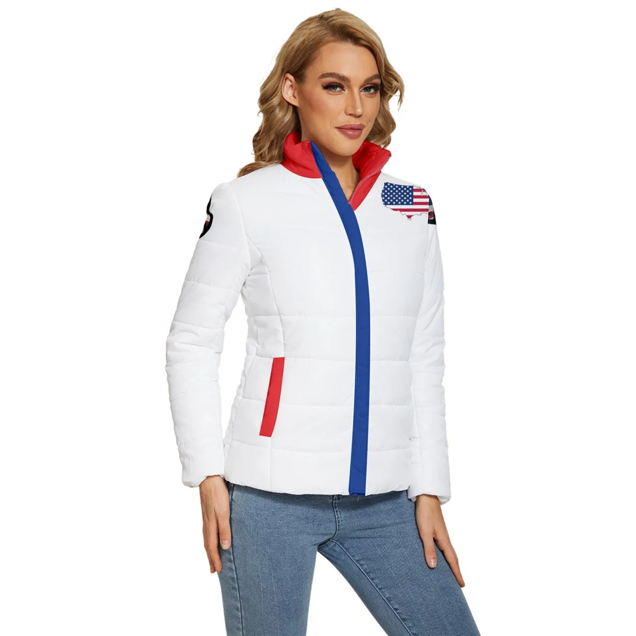 USA Women's Puffer Bubble Jacket Coat