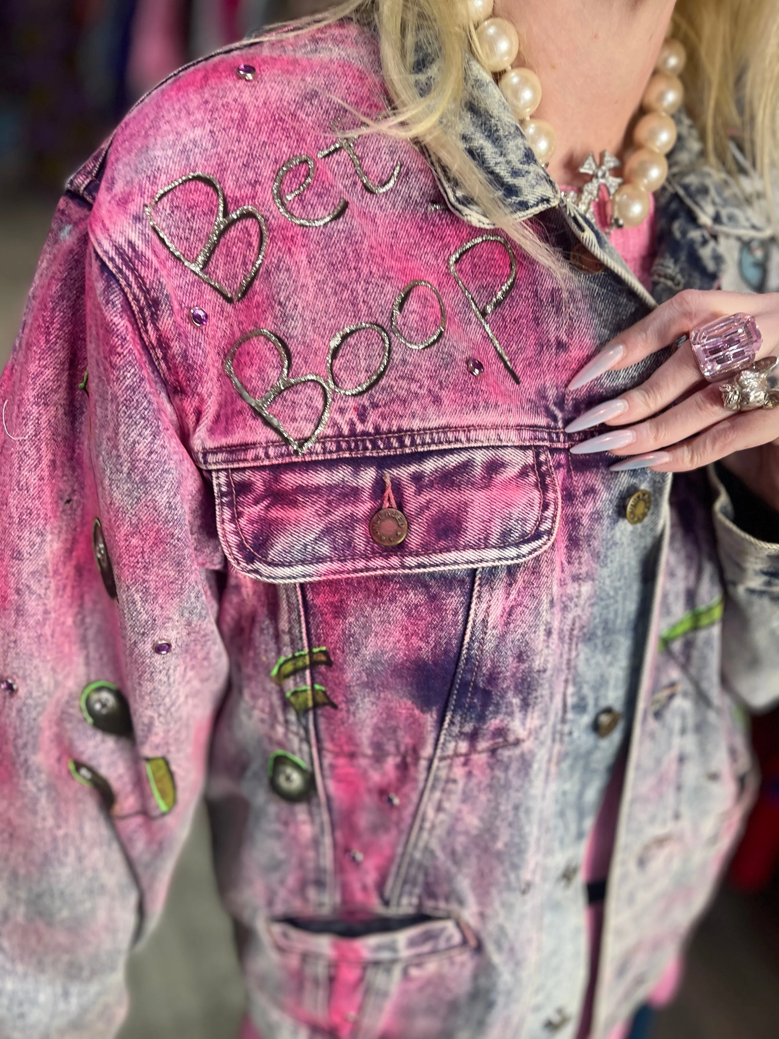 Vintage 80s Betty Boop Jean Jacket