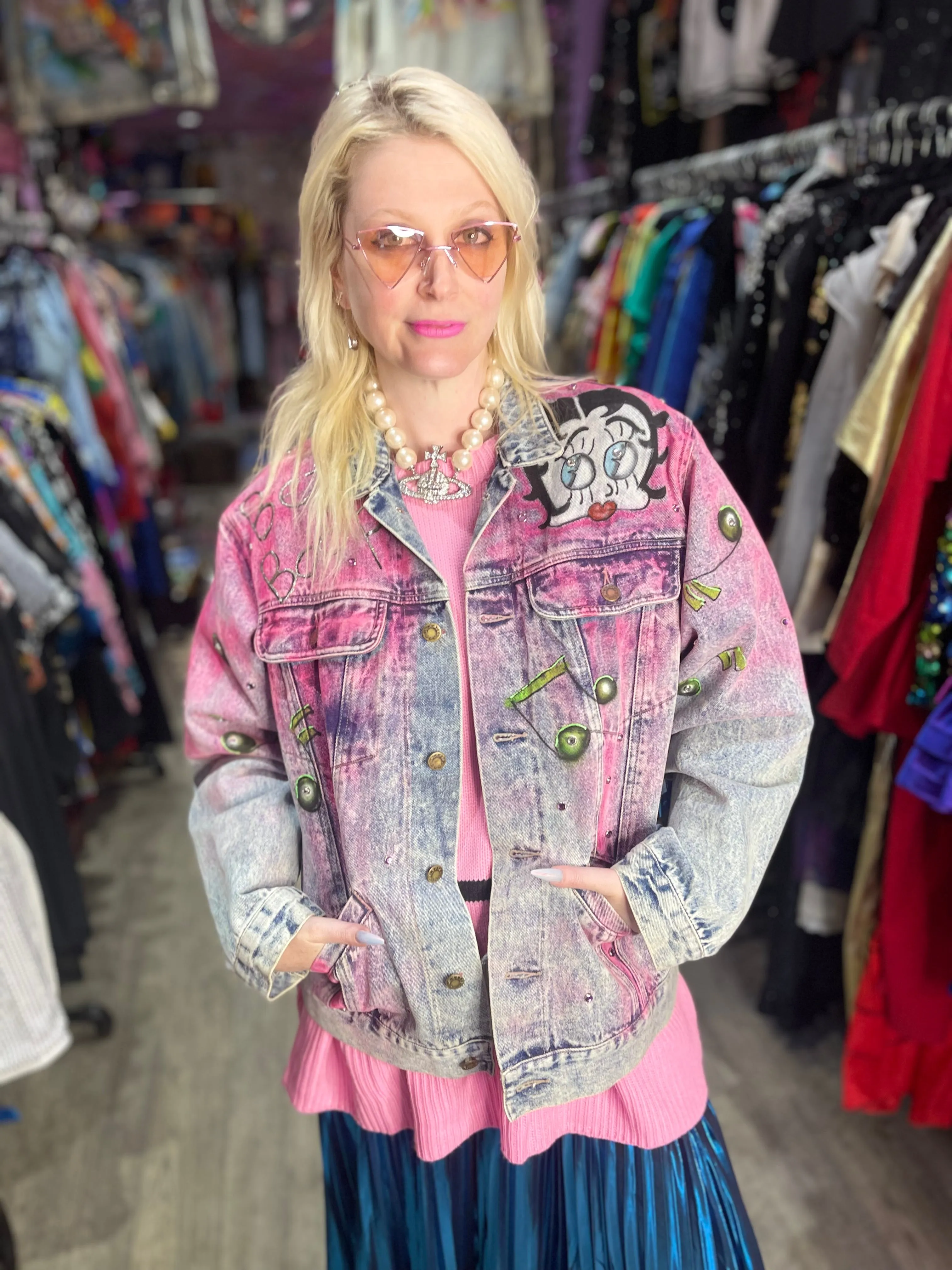 Vintage 80s Betty Boop Jean Jacket